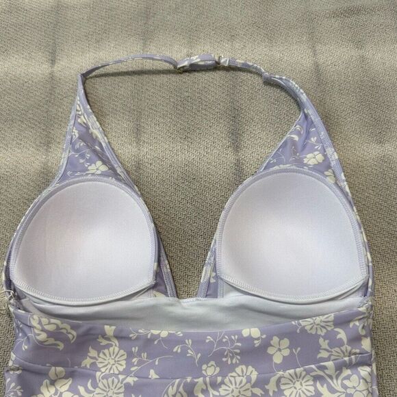 Summersalt Vintage Floral Halter Plunge One Piece Swim Bathing Suit 6 NWT - Picture 5 of 6